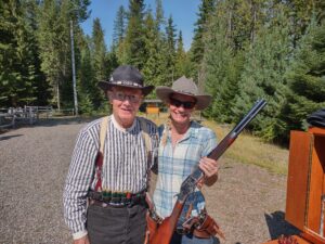 Buckskin's friend Jen from Colorado loved shooting!