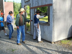 4-H shooter practices pistol shooting